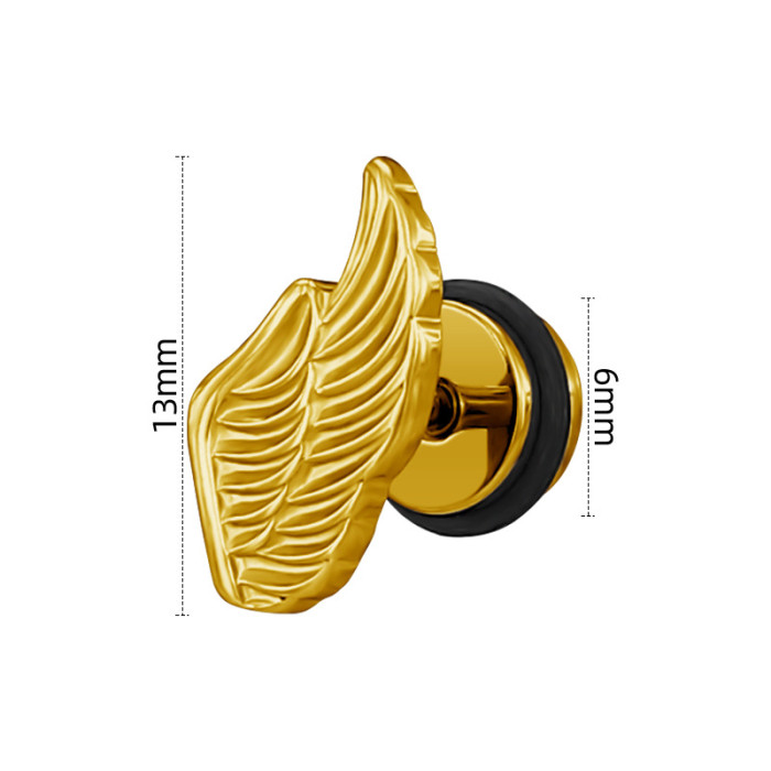Fashion Niche Earrings Light Luxury High-End Simple Versatile Dolphin Feather Sword Handle Earrings Wholesale