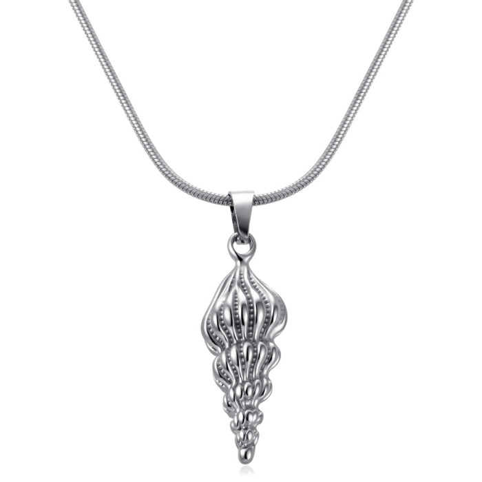 Amazon Hot Selling Fashionable Personality Angel Wing Pendant Necklace Titanium Steel 18K Real Gold Cross Necklace Wh...