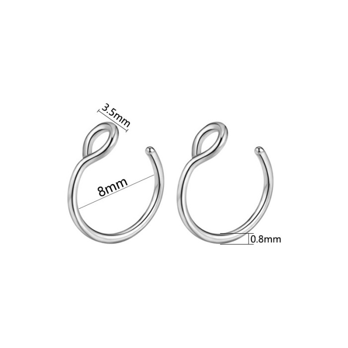 European and American Fashion New Titanium Steel In Stock Piercing Nose Stud High-Quality Multi-Color Lip Nose Ring Piercing Jewelry Manufacturer Wholesale