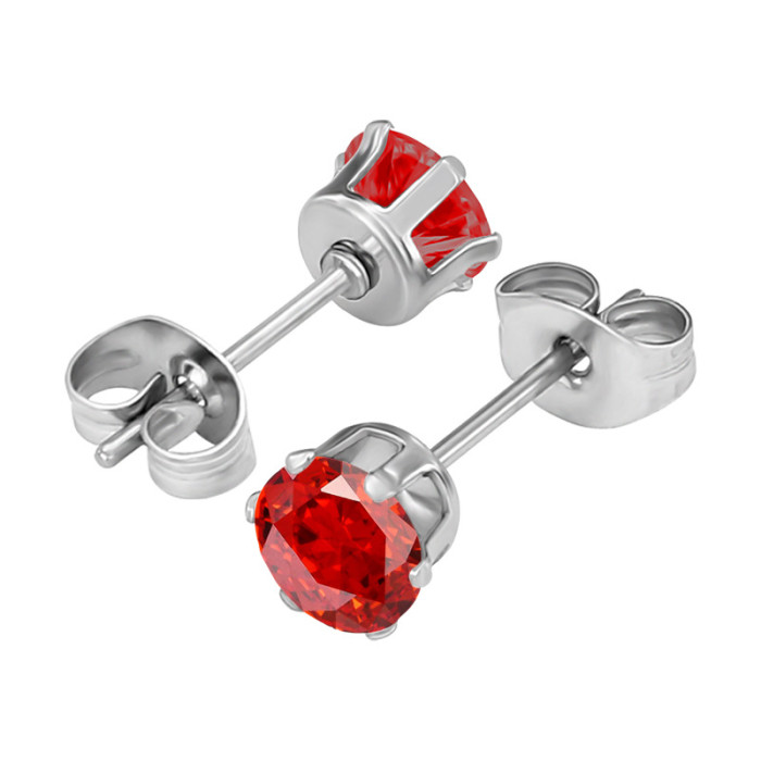 Titanium Steel Inlaid 5A Zircon Butterfly Ear Studs Fashion Versatile Ear Jewelry Manufacturer in Stock Direct Supply...