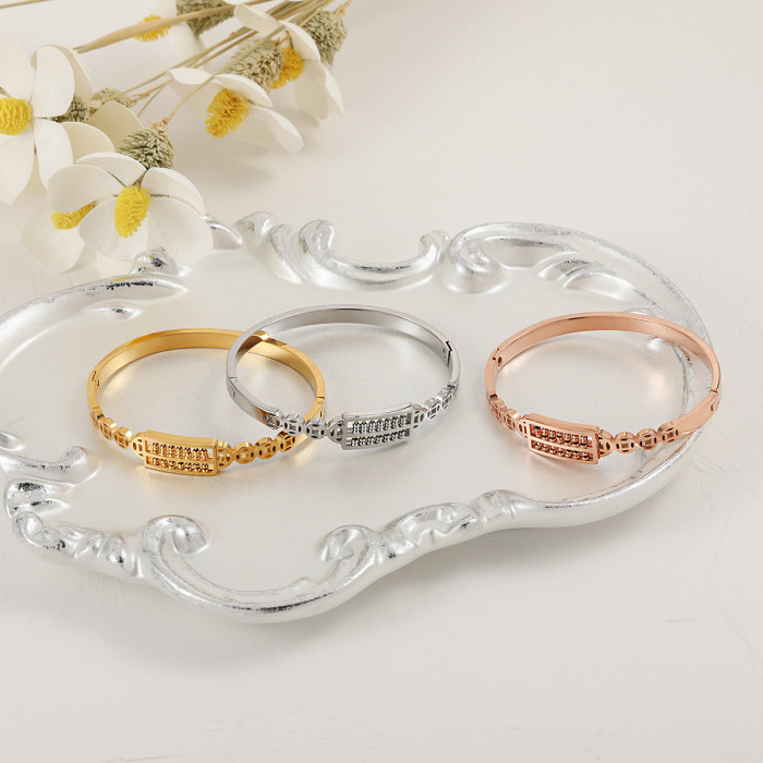 New Chinese Style Ethnic Style New Niche Design Lucky Abacus Titanium Steel Bracelet for Women Fashionable Personality Versatile Bracelet