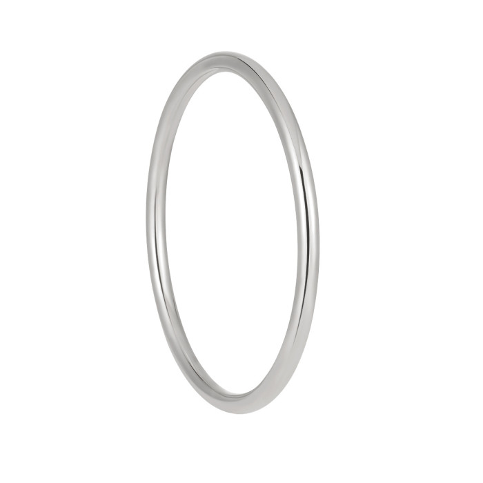 Traditional Craft Niche Simple 4mm Solid Smooth Plain Bangle for Women Fashionable Personality Elegant High-end Bracelet