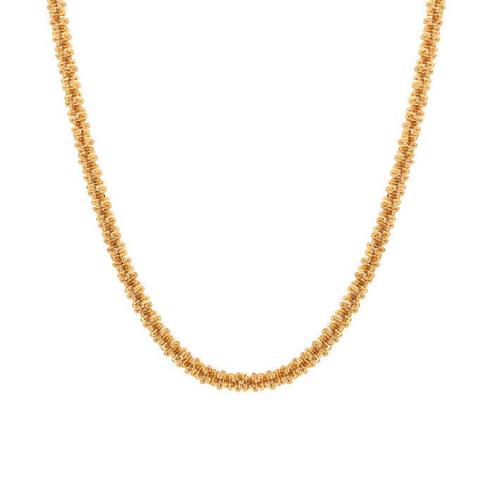 Fashion Personality Niche Sparkling Star Necklace for Women Elegant Versatile Gold Plated Titanium Steel Collarbone C...