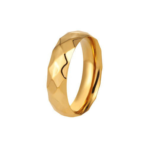 Korean Style New Ins Niche High-end Wide Version Diamond-shaped Ring Female fashion Personality Titanium Steel Index Finger Ring