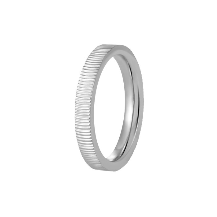 Korean Fashion Niche Design Cat Eye Pattern Carved Ring Personality Simple Versatile High-End Titanium Steel Ring