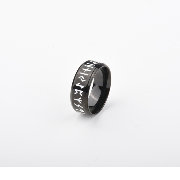 Retro Viking Number Ring INS Minimalist Style Personality Tail Ring Cool Style Trendy Bestselling Popular Ring