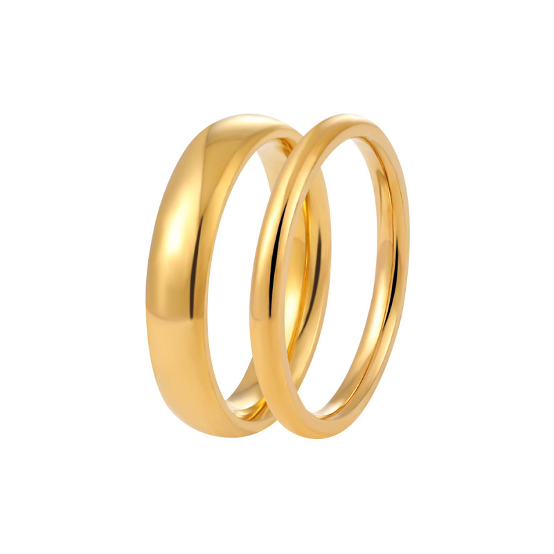 Korean Style New Ins Niche Simple Smooth Titanium Steel Ring for Women Fashionable Personality Stackable Index Finger Ring