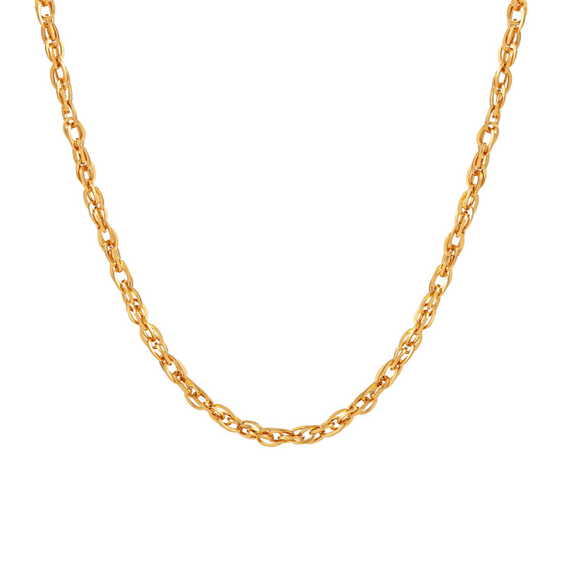Korean Style New Ins Niche Minimalist M Buckle Square Line Twist Chain Female fashion Personality High-grade Gold-plated Titanium Steel Clavicle Chain