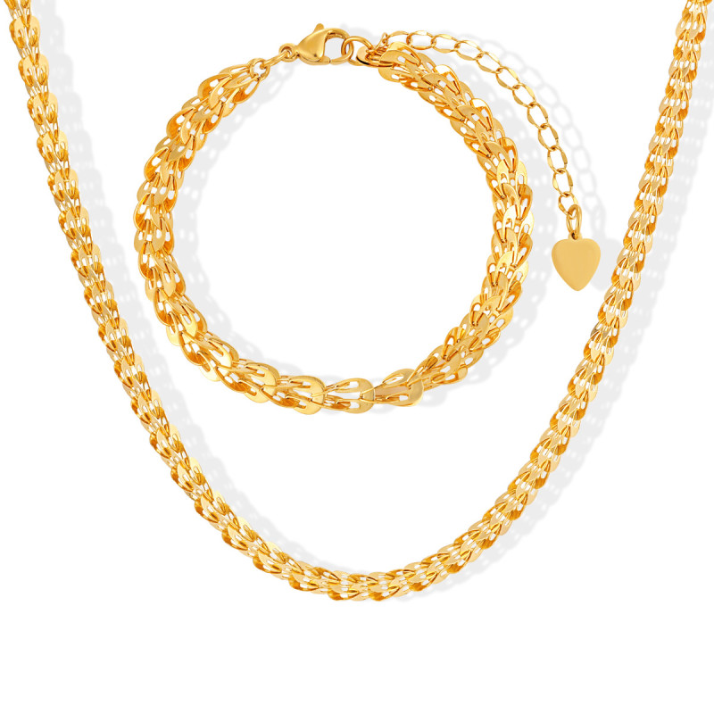 European and American Cross-Border Hot-Selling Niche Design Fashion Versatile High-End Ethnic Style Phoenix Tail Necklace Titanium Steel Collarbone Choker