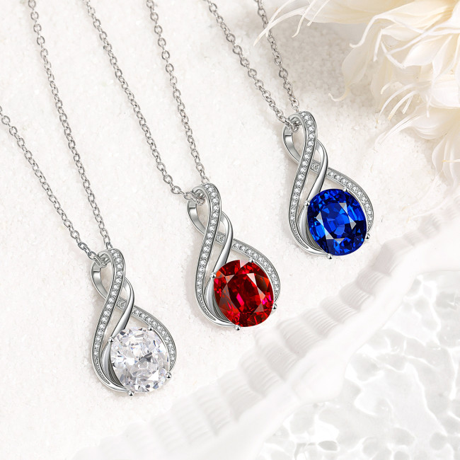 Amazon Cross-Border New Set Necklace for Women Star Stone High-End Irregular S-Shaped Exaggerated European and American Colorful Gemstone Necklace