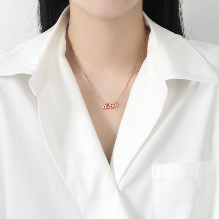 Heart Pendant Valentine's Day Gift for Girlfriend Romantic Little Red Book I Love You Vibrant 520 Beating Heart Necklace