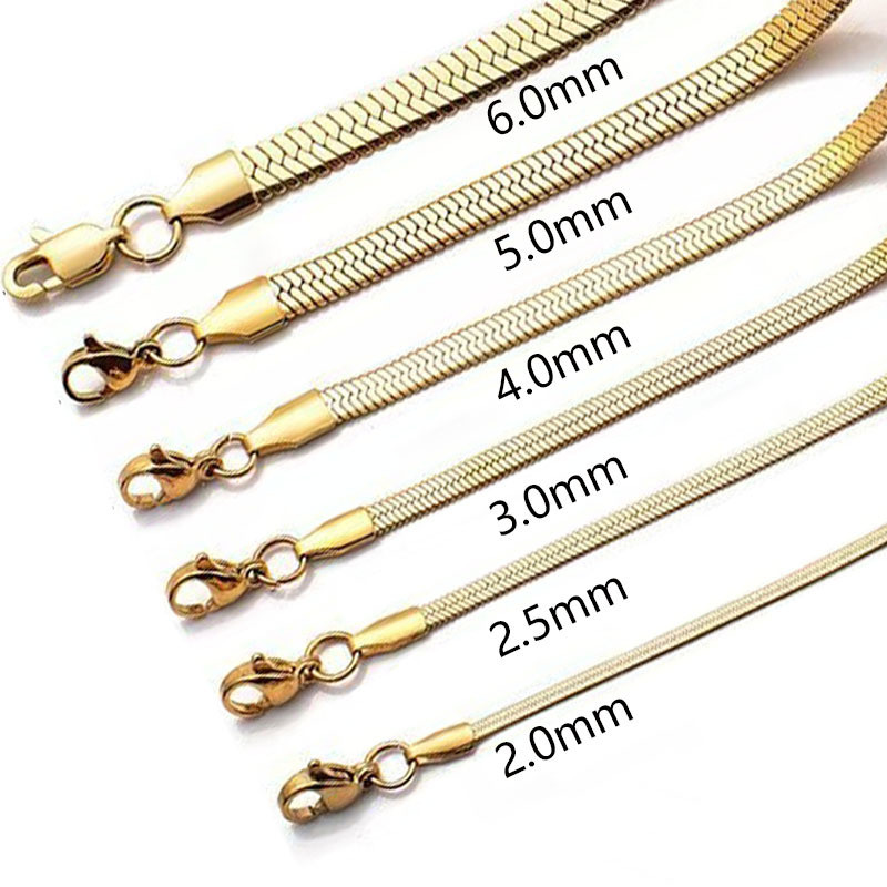 Titanium Steel Blade Chain Stainless Steel Necklace Cross-Border European and American Fashion Hip-Hop Personality Trend Wholesale European and American Style