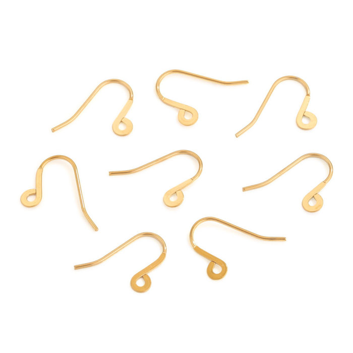 Stainless Steel Earring Hooks Jewelry Making Earring Clasps DIY Jewelry Making Supplies Accessories Wholesale