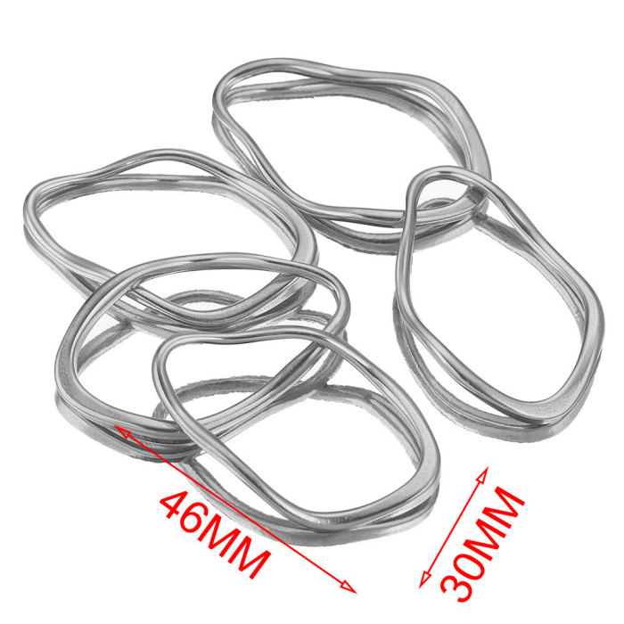 Stainless Steel Creative Oval Geometric Twisted Hydraulic Earrings DIY Handmade Jewelry Accessories Wholesale