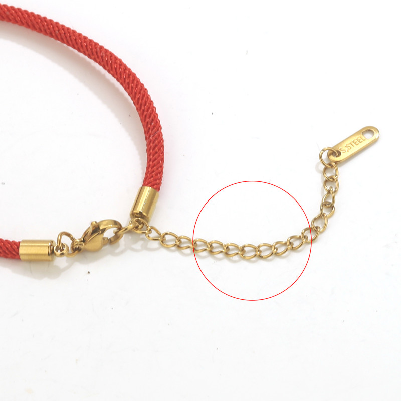 Color-Retaining Flat O-Chain Non-Fading Stainless Steel Chain Gold-Plated Chain Fine Extension Necklace Bracelet DIY Accessories