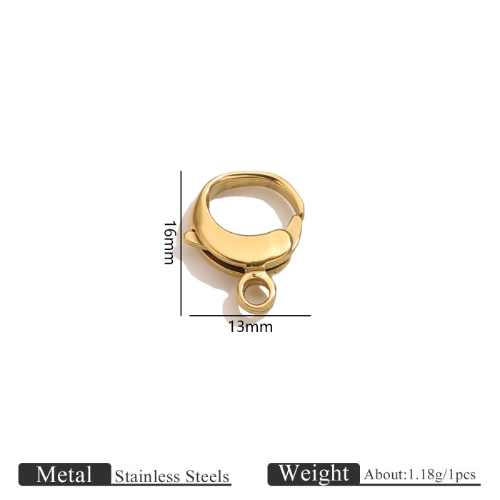 Stainless Steel Water Drop Clasp Irregular Lobster Clasp Jewelry Bag Chain Clasp Bracelet Clasp DIY Jewelry Accessories Wholesale