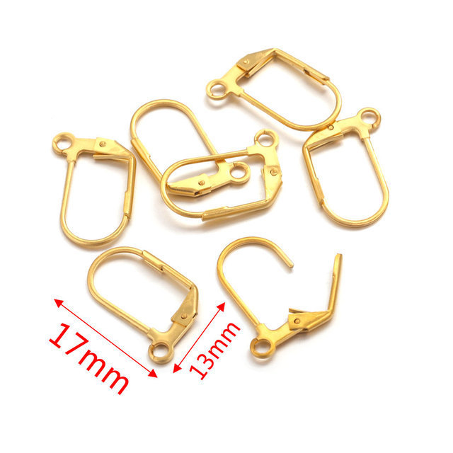 Stainless Steel French Hook Ear Hooks Jewelry Hook Ear Clips Hook Earrings Titanium Steel DIY French Clasp Jewelry Accessories Wholesale