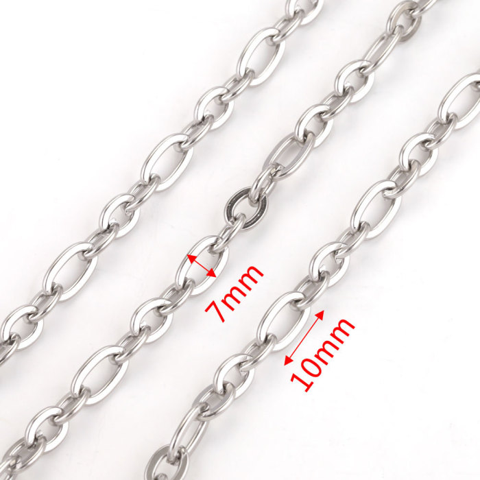 Multi-style Stainless Steel Trendy Punk Chain Jewelry DIY Jewelry Making Bracelet Rolling Jewelry Making Supplies Nec...