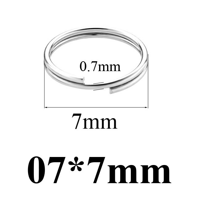 Stainless Steel Double Circle Horse Ring Key DIY Accessories Mini Key Ring Connector Double Layer Ring Double Loop Waterproof