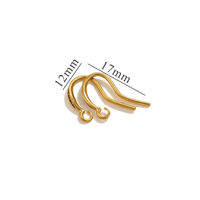 Stainless Steel Vacuum Plated Soft Fish Ear Hook Circle Diy Handmade Ear Accessories Accessories Jewelry Accessories...