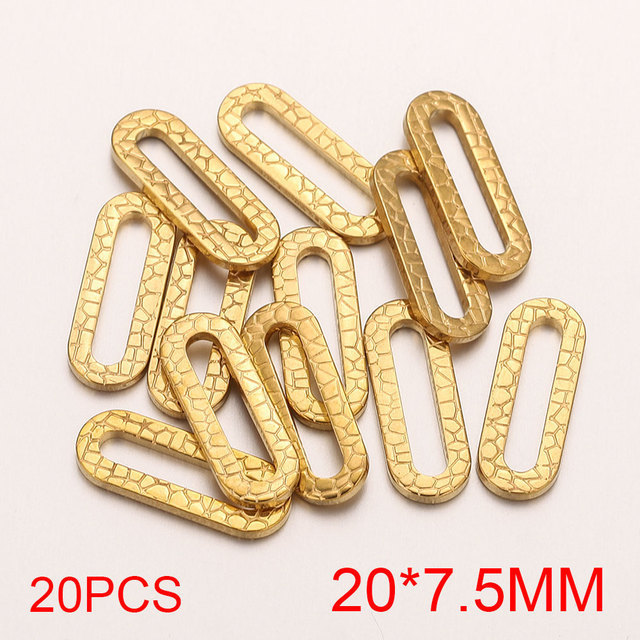 Stainless Steel Oval Rectangular Frame Earring Connectors DIY Jewelry Handmade Supplies Accessories Wholesale