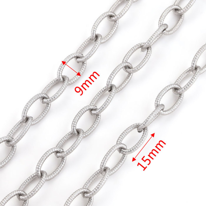 Multi-style Stainless Steel Trendy Punk Chain Jewelry DIY Jewelry Making Bracelet Rolling Jewelry Making Supplies Nec...