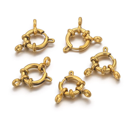 Stainless Steel Slingshot Clasp Spring Clasp Necklace Clasp Bracelet Round Connector DIY Jewelry Accessories Wholesale In Stock
