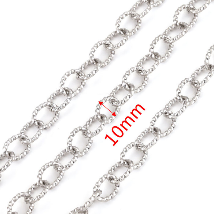 Multi-style Stainless Steel Trendy Punk Chain Jewelry DIY Jewelry Making Bracelet Rolling Jewelry Making Supplies Nec...