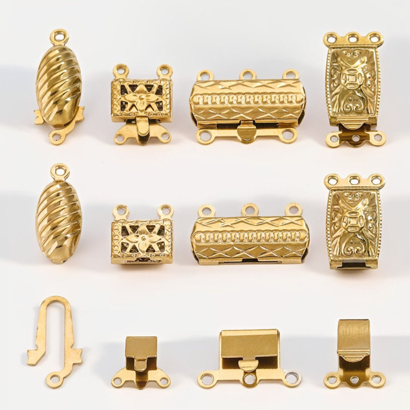 Multi-Strand Snap Stainless Steel Jewelry Accessories DIY Handmade Jewelry Accessories Bracelet Necklace Connectors Jewelry Clasps