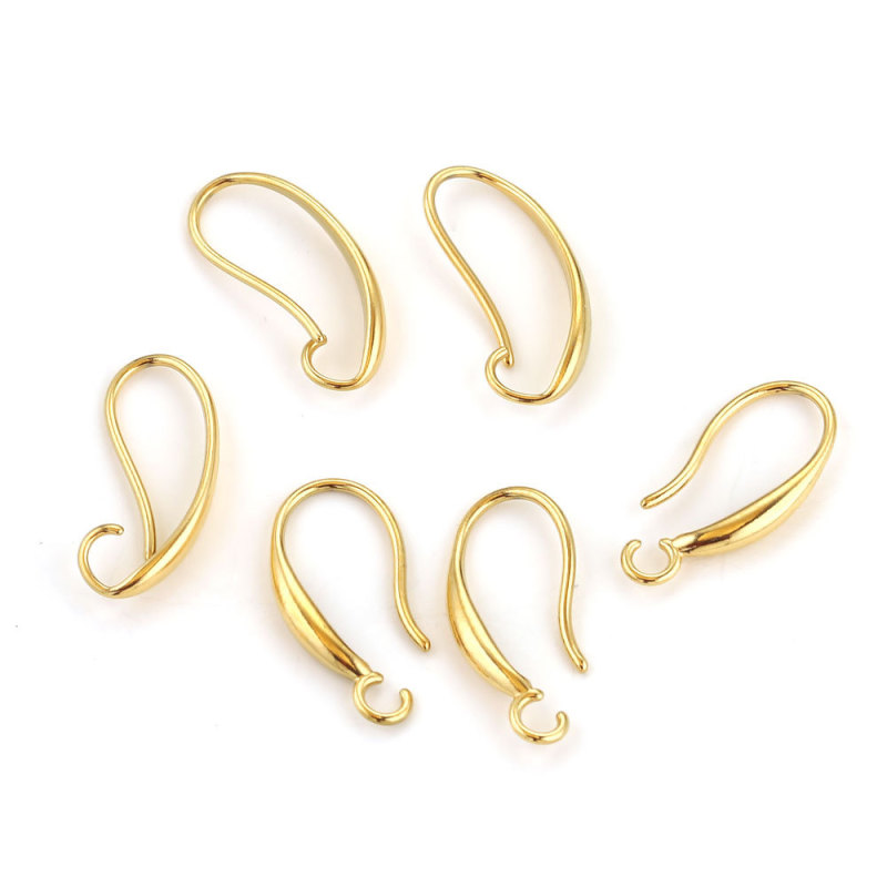 Stainless Steel Casting Ear Hooks Soft Earrings Adjustable Titanium Steel European and American Popular DIY Jewelry Accessories Handmade