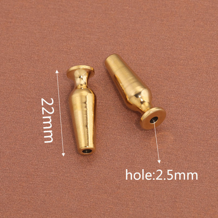 Stainless Steel Bamboo Joint Wine Cup Bullet Beads Long Beads Titanium Steel Loose Beads Spacer Beads DIY Handmade Je...