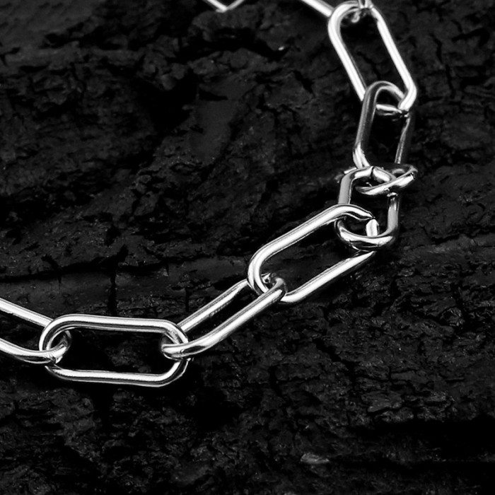 7mm Wide Thick Chain Stainless Steel Oval Decorative Chain Long Cross Chain DIY Necklace Bracelet Accessories