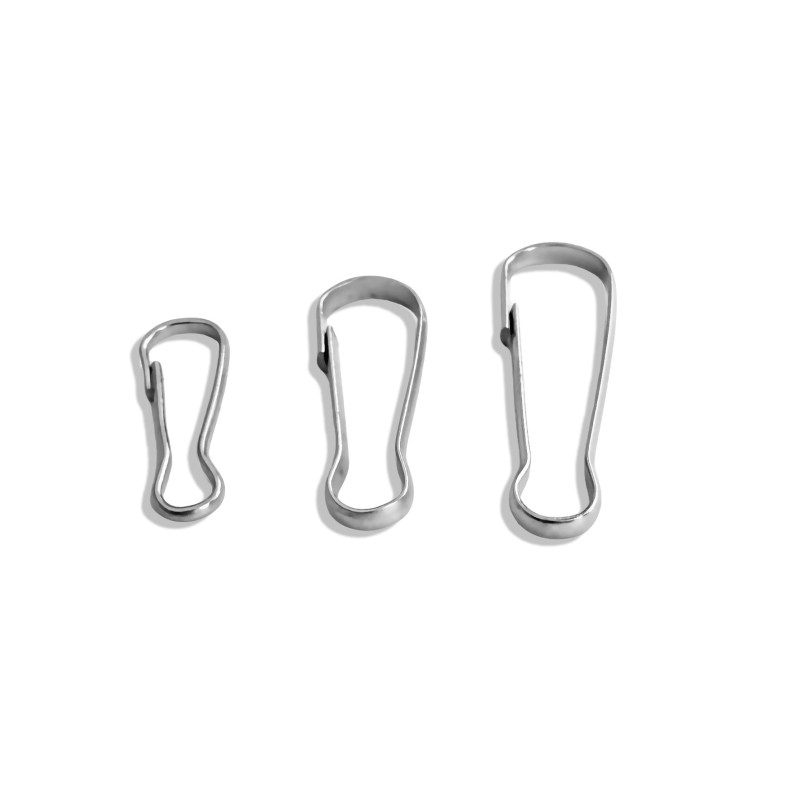 Stainless Steel Zhudan Buckle Chain Buckle Sock Clip Clothesline Connector Buckle DIY Bag Key Iron Wire Buckle Jewelry Accessories