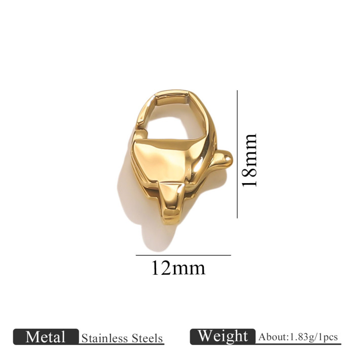 316L Stainless Steel Lobster Clasp Multi-size Bracelet Necklace End Clasp DIY Jewelry Accessories Titanium Steel Whol...