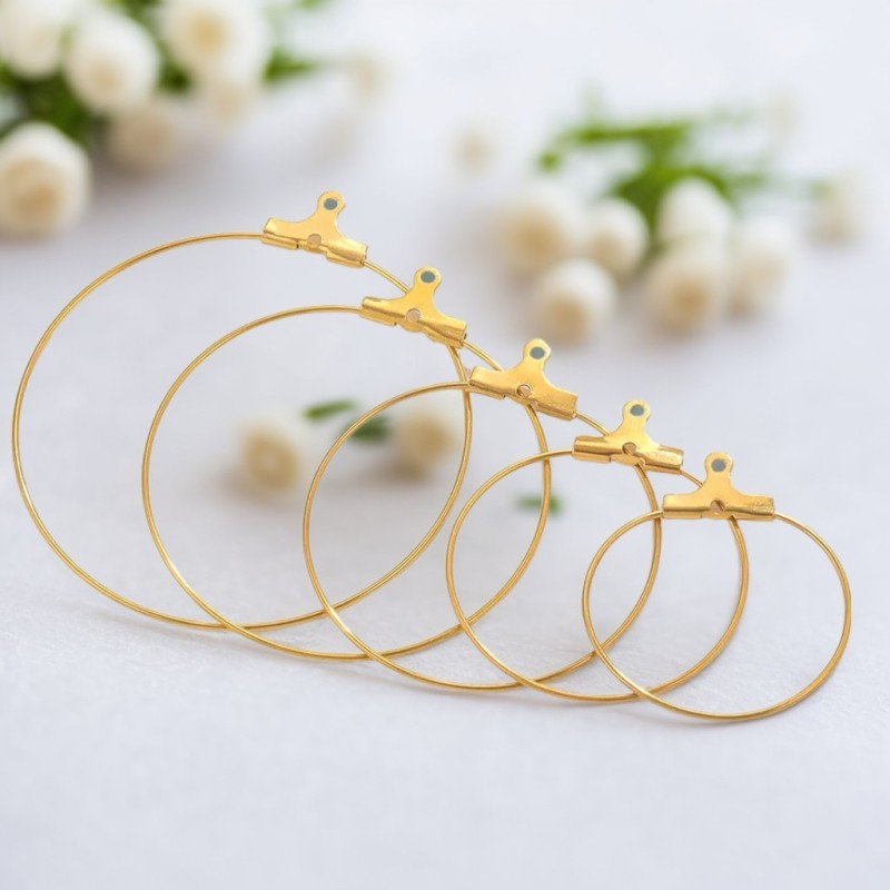 Handmade DIY Earrings Hair Accessories Ear Hooks Ear Clips Flower Holders Chains Lobster Clasps 9-shaped T-shaped Pins Material Kit