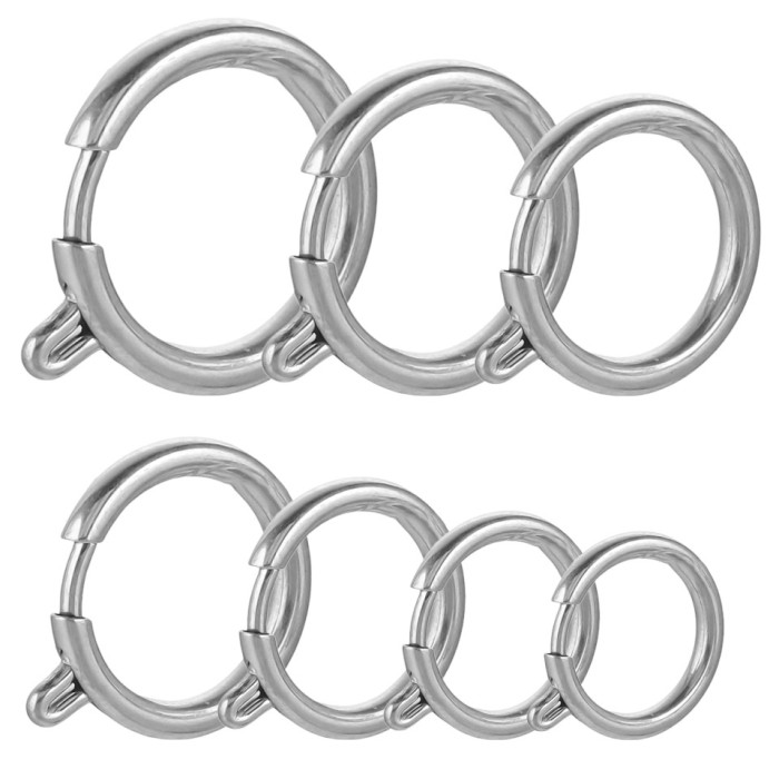 Stainless Steel Jewelry Accessories Slingshot Clasp Spring Clasp Necklace Clasp Vacuum Electroplated 18K Gold DIY Jew...