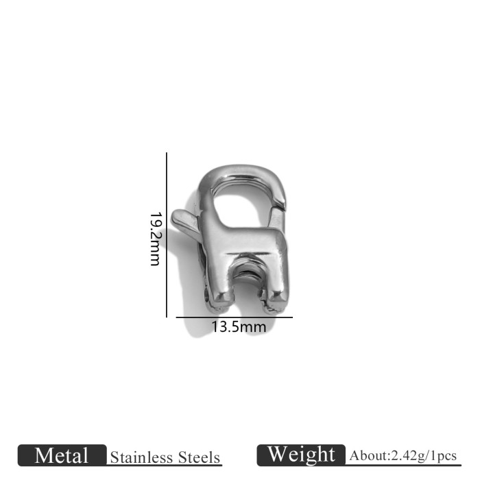 Stainless Steel Water Drop Clasp Irregular Lobster Clasp Jewelry Bag Chain Clasp Bracelet Clasp DIY Jewelry Accessories Wholesale