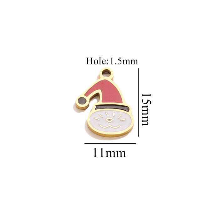 Halloween Pumpkin Lantern Dark Little Ghost Funny Cartoon Cute Pendant DIY Stainless Steel Accessories Jewelry Pendant