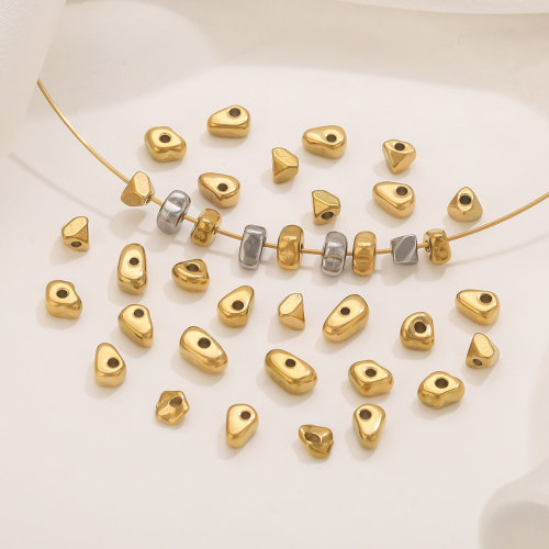 DIY Irregular Shaped Beads Stainless Steel Spacer Beads Jewelry Bracelet Accessories Steel Beads Accessories Wholesale