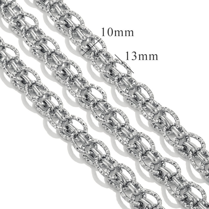 Stainless Steel O-Chain Vacuum Multi-Layer Necklace Bracelet Hip-Hop Fashion Matching Accessories Stainless Steel Cha...