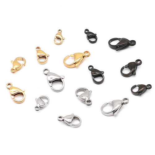 304 Stainless Steel Lobster Clasp Connector Dog Clasp DIY Jewelry Accessories Electroplated Necklace Clasp Bracelet Clasp