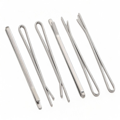 Stainless Steel Flat Hair Clip Bangs U-Shaped Hair Clip Small Hairpin Hair Styling DIY Hair Accessories