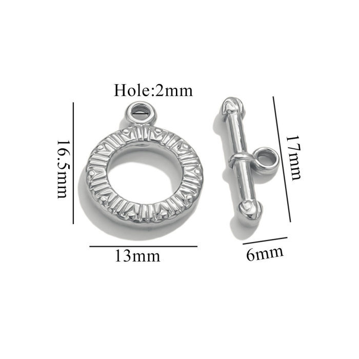OT Connector DIY Jewelry Accessories Necklace Clasp Bracelet Clasp Stainless Steel Electroplated Color Retention Gold End Connector