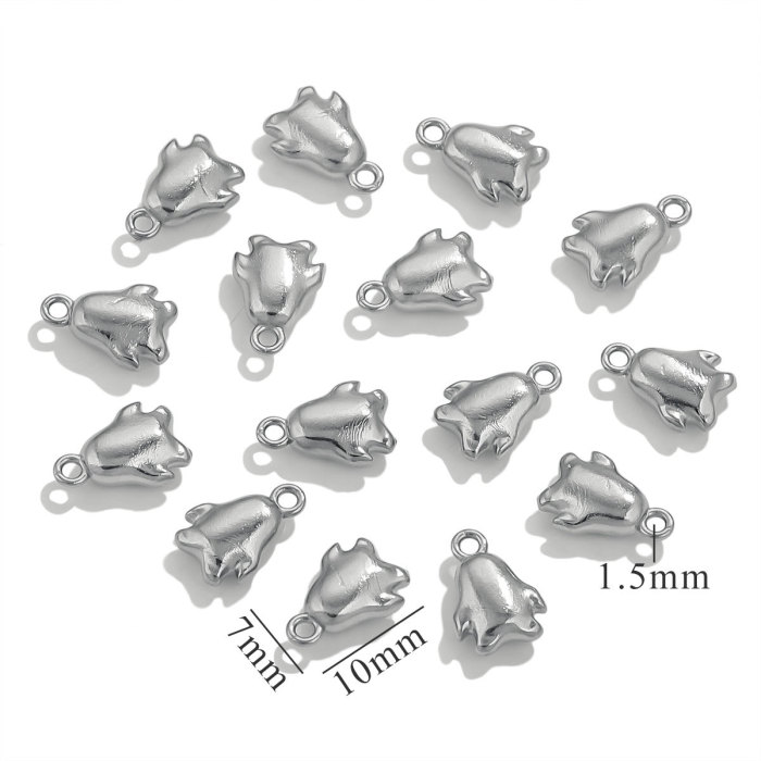 Stainless Steel Cute Small Pendant Ocean Series Sun Necklace Titanium Steel Pendant DIY Jewelry Titanium Steel Access...
