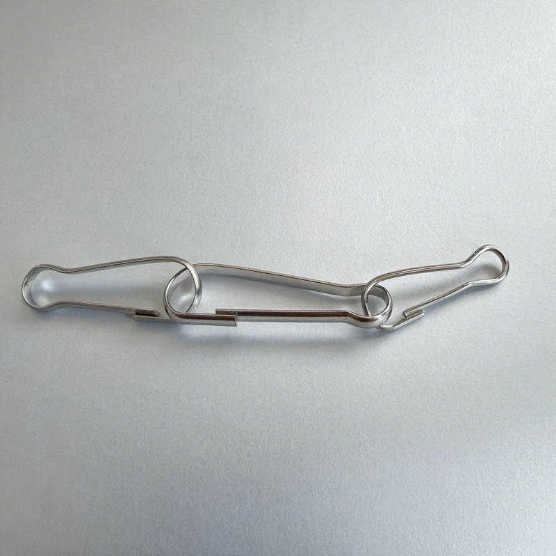 Stainless Steel Zhudan Buckle Chain Buckle Sock Clip Clothesline Connector Buckle DIY Bag Key Iron Wire Buckle Jewelry Accessories