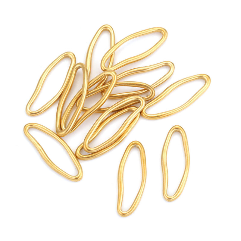 Stainless Steel Geometric Connectors Jewelry Making Finding Earring Supplies DIY Jewelry Hoop Accessories Charm Wholesale