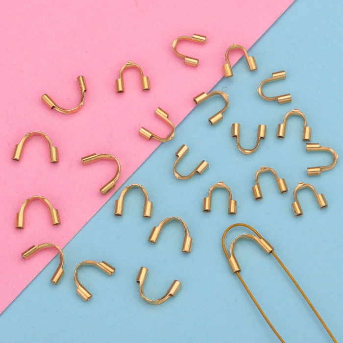 Stainless Steel DIY Accessories U-Shaped Horseshoe Clasp Bracelet Necklace Bead End Clasp Handmade DIY Jewelry Accessories