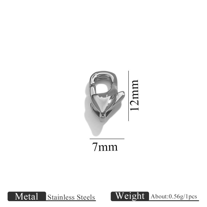 Stainless Steel Water Drop Clasp Irregular Lobster Clasp Jewelry Bag Chain Clasp Bracelet Clasp DIY Jewelry Accessories Wholesale