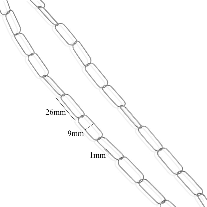 Simple Large Chain Electroplated 18K Real Gold Korean Handmade Chain DIY Jewelry Accessories Necklace Bracelet