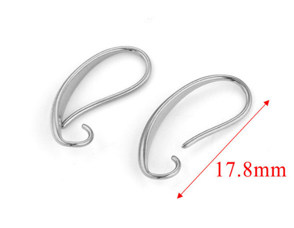 Stainless Steel Casting Ear Hooks Soft Earrings Adjustable Titanium Steel European and American Popular DIY Jewelry Accessories Handmade